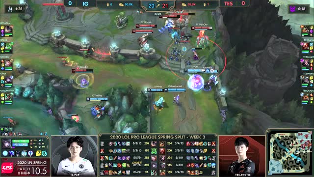 2020LPL春季赛第3周第6日 TES vs IG 第1场免费观看
