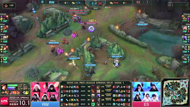 2020LPL春季赛第一周 ES vs RW 第2场免费观看