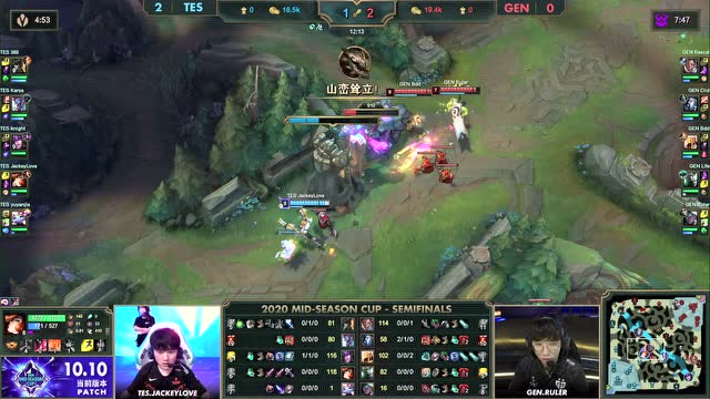 MSC半决赛GEN vs TES 第3场免费观看