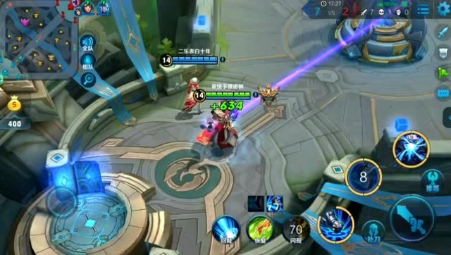 王者荣耀：艾琳风骚走位，钟馗完全勾不中，屈辱死于泉水！免费观看