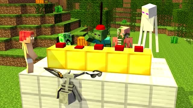 我的世界动画-村民代替了疯狂的木偶人免费观看