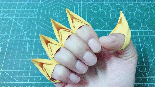 生活小技巧:炫酷折纸金刚狼爪子,不到2分钟就做好了,帅气又好玩