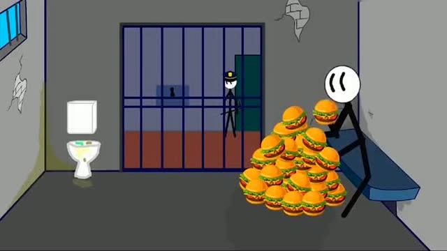 火柴人趣味游戏：火柴人逃生，神奇的纸盒，里面好多逃生工具！免费观看