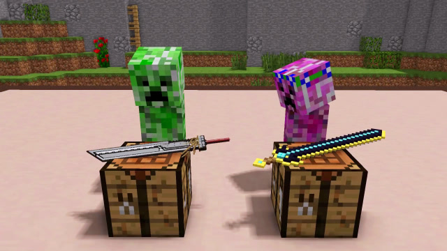 婧静酱：我的世界合成课上，爬行者合成出的成品看起来最霸道免费观看