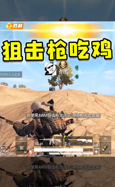 狙击枪AWM爆头吃鸡，这就是传说中的狙神！免费观看