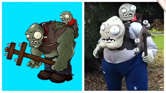 现实生活中的僵尸VS动画中的僵尸比对图免费观看