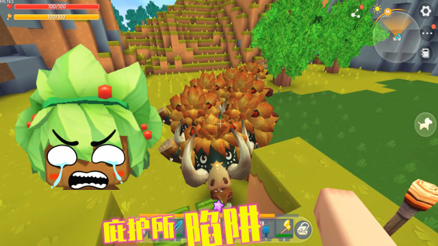 迷你世界375：我建1个庇护所，怪物进不来，还能打怪？免费观看