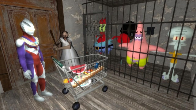 Granny：奥特曼用一车的零食能救海绵宝宝的朋友吗？免费观看