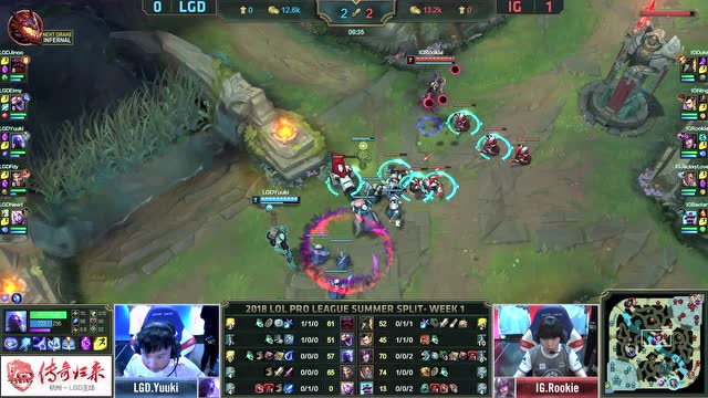 LPL夏季赛比赛视频W1D3 IG vs LGD 第2场免费观看