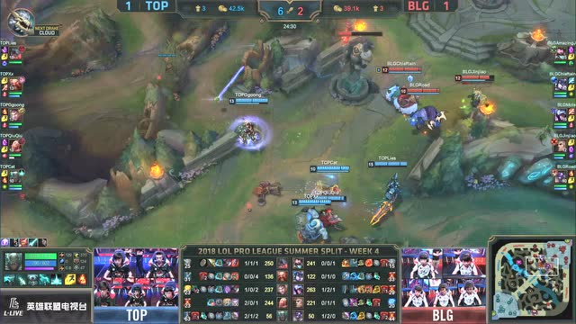 LPL夏季赛比赛视频W4D1 BLG vs TOP 第3场免费观看