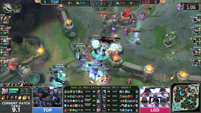 LPL春季赛比赛视频W3D2 LGD vs TOP 第2场免费观看