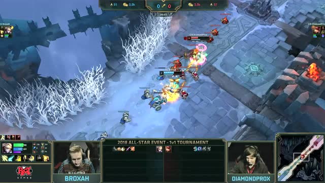 2018lol全明星1V1淘汰赛-Broxah vs Diamondprox免费观看