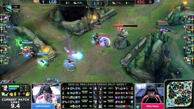 LPL春季赛比赛视频W7D4 EDG vs LGD 第2场免费观看