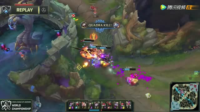 IG中上野巧妙开团！阿水走位四杀完成团灭免费观看