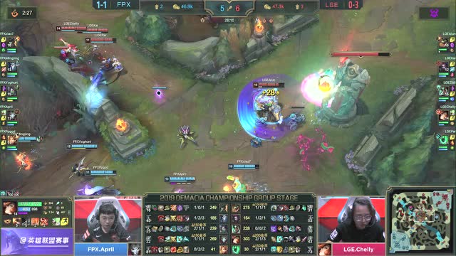 2019德玛西亚杯小组赛FPX vs LGE免费观看