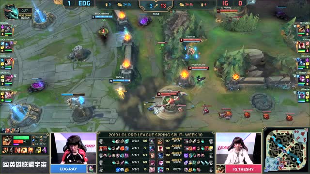 LPL经典战役：IG基地20血翻盘EDG免费观看