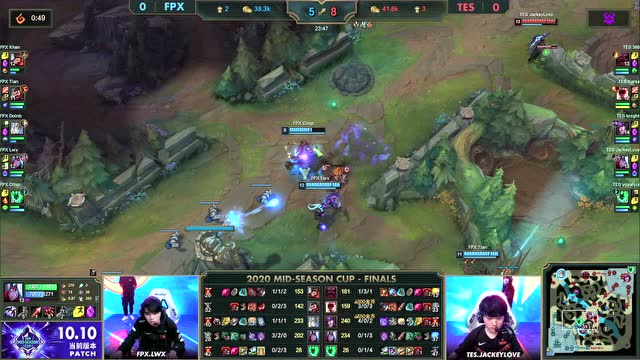 MSC决赛 TES vs FPX 第1场免费观看