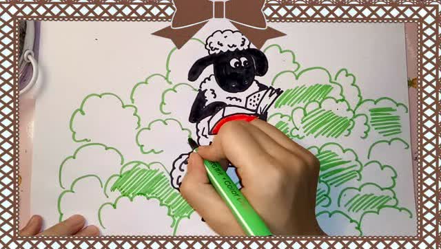 简笔画 小羊肖恩
