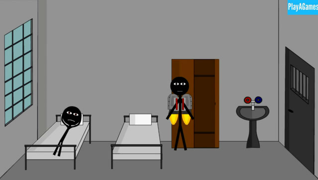 火柴人穿上升空装备 能逃狱成功吗 搞笑动画免费观看