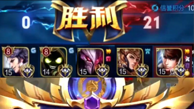 王者荣耀：五国服五排！11分钟全队人头21，对方0个？场面十年一遇免费观看