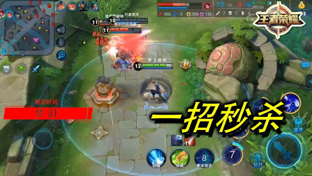 王者荣耀梦泪：元歌一招秒杀对手！追击反杀操作起来免费观看