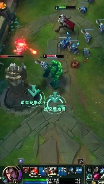 大司马玩诺手和打野越塔强杀石头人：石头人不值钱，但不能让他发育免费观看