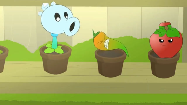 PVZ动画：清晨听见鸡鸣声，豌豆射手都起来做运动免费观看