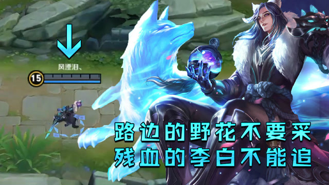 王者荣耀：俗话说得好！路边的野花不要采！残血的李白不要追！免费观看