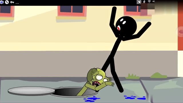 火柴人被僵尸拖下水道免费观看