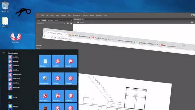 国外大神Alan Becker作品，火柴人遇见电脑病毒，最终火柴人获胜！免费观看