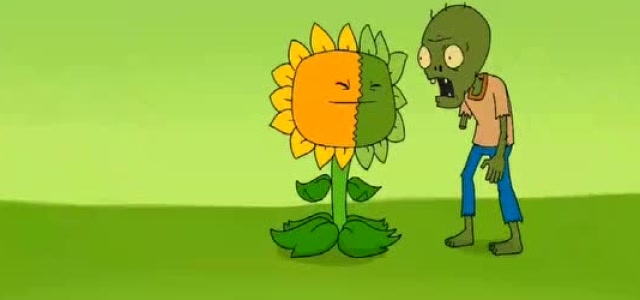 植物大战僵尸，看太阳花美人计迷惑僵尸免费观看