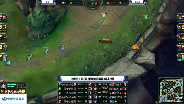 EDG vs SS第一场，2019NEST英雄联盟线上赛,EDG复苏了免费观看