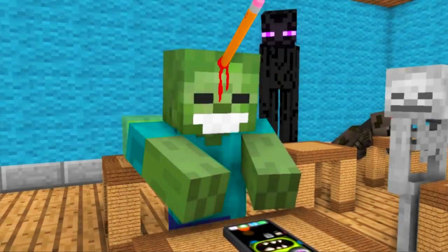 我的世界 僵尸上课玩游戏被揍免费观看