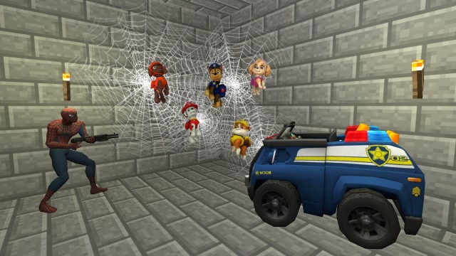 蜘蛛侠把汪汪队都抓起来要干什么呢？免费观看