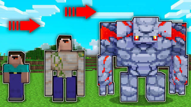 史蒂夫变身铁傀儡，被坏蛋耍赖打倒后，他吞下红石觉醒超级能量！免费观看