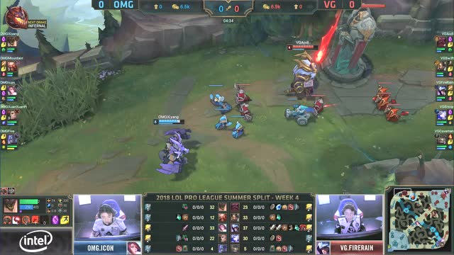 LPL夏季赛比赛视频W4D3 VG vs OMG 第1场免费观看