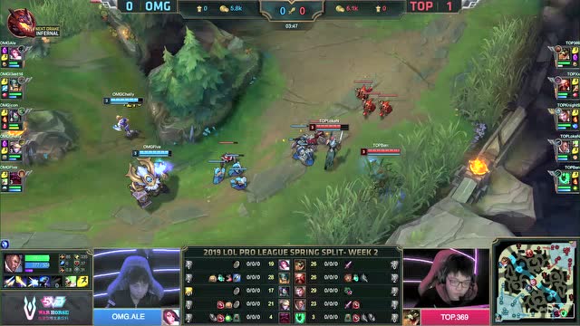 LPL春季赛比赛视频W2D5 TOP vs OMG 第2场免费观看