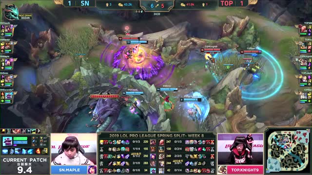 LPL春季赛比赛视频W8D2 SN vs TOP 第3场免费观看