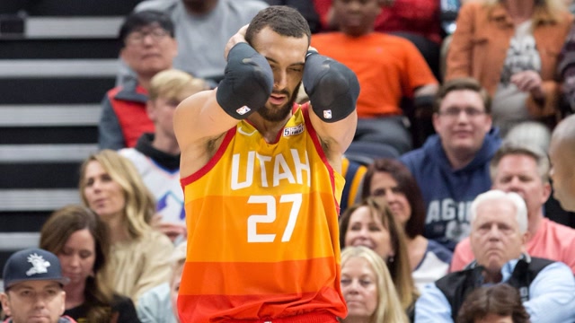 重磅!戈貝爾新冠病毒檢測呈陽性 NBA隨即宣佈停賽