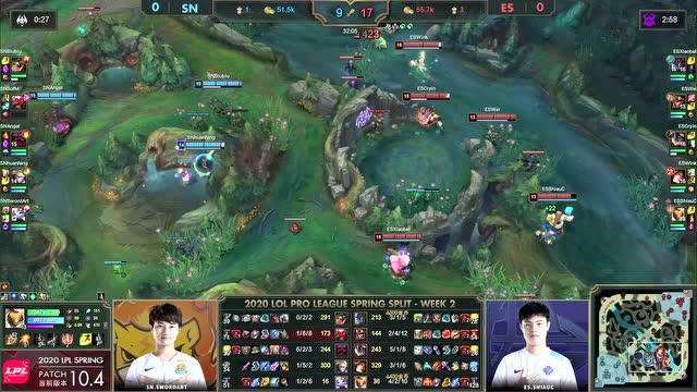 2020LPL春季赛第2周第2日 ES vs SN 第1场免费观看