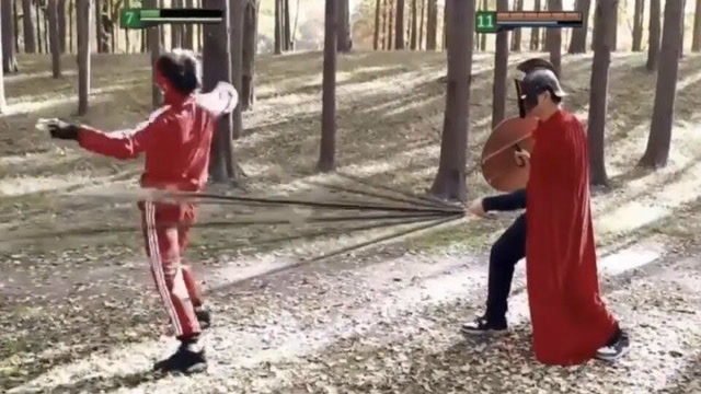 LOL潘森VS瞎子真人版，一个真眼引起的战争免费观看