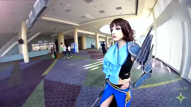 英雄联盟Cosplay女版亚索，看见火男我笑抽了免费观看