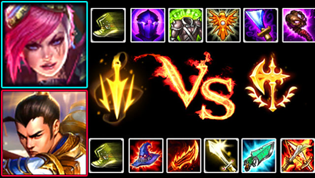 LOL蔚VS法装赵信：挨打半小时一枪回满，回血外挂了解一下？免费观看