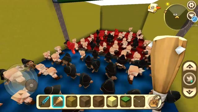 迷你世界：一百个沙漠商人VS黑衣商人，居然是因为抢生意免费观看