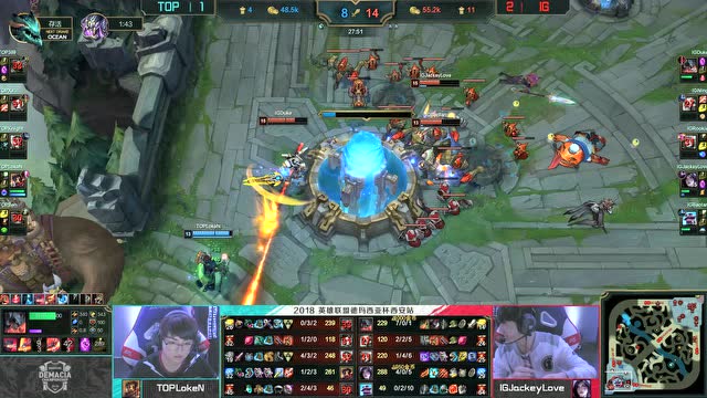 2018德玛西亚杯西安站第四日：TOP vs IG 第四局免费观看