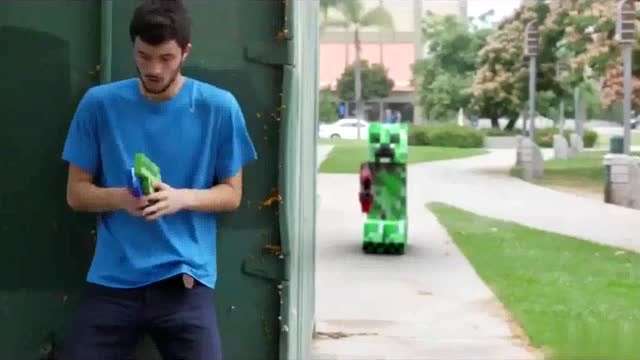 我的世界MC真人版：堡垒之夜，谁能吃鸡免费观看