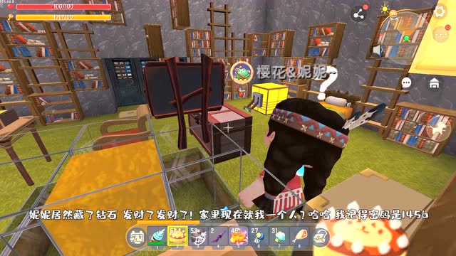 迷你世界：坏小偷妮妮溜进小乾的藏宝阁，想偷东西，幸亏我发现了免费观看