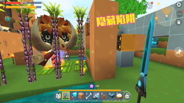 迷你世界414：我和怪物决战，用了3个陷阱，第3个陷阱很厉害？免费观看