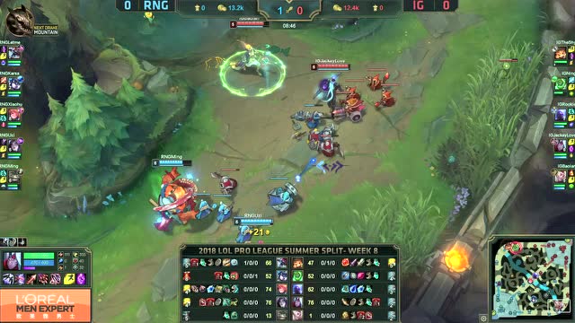 LPL夏季赛比赛视频W8D6 IG vs RNG 第1场免费观看
