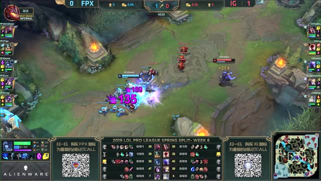 LPL春季赛比赛视频W6D6 IG vs FPX 第2场免费观看